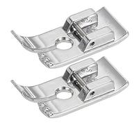 sourcing map Straight Stitch Foot 5223 Galvanized Iron Sewing Machine Presser Foot 33x14mm, 2Pcs