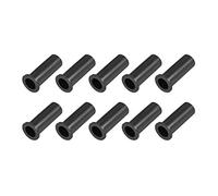 sourcing map Strain Relief Boots 34mm PVC Cord Protector Cover Sleeve 6mm-10mm Inner Dia Black 10Pcs