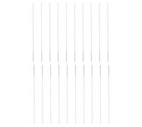 sourcing map Straw Cleaner Brush Set, 12 Inch Length 304 Stainless Steel and Nylon Bristles for Water Bottle Silicone Straw Sippy Cup Pipes, White (5mm OD, 20-Piece-Set)