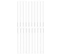 sourcing map Straw Cleaner Brush Set, 12 Inch Length 304 Stainless Steel and Nylon Bristles for Water Bottle Silicone Straw Sippy Cup Pipes, White (10mm OD, 20-Piece-Set)