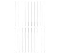 sourcing map Straw Cleaner Brush Set, 12 Inch Length 304 Stainless Steel and Nylon Bristles for Water Bottle Silicone Straw Sippy Cup Pipes, White (8mm OD, 20-Piece-Set)