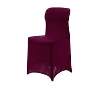 sourcing map Stretch Polyester Spandex Chair Cover 85-105cm Flat Front Banquet Dining Chair Slipcovers for Wedding Party Banquet Decoration, Burgundy