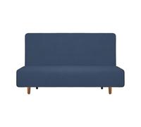 sourcing map Stretch Sofa Bed Cover, Polyester Couch Slipcover Sofa Protector Covers without Armrests for Living Room Fit Length 190-210cm/75-83", Blue