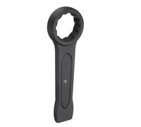 sourcing map Striking Wrench 2" 12-Point Flat Strike Wrench Slogging Ring Spanner Straight Handle Box End Striking Wrenches