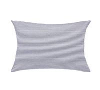 sourcing map Striped Canvas Cushion Covers 1PC, Throw Pillow Covers with Zipper for Sofa Bedroom-Decorative Couch Pillow Covers 30x50 Cm/12x20 In, Blue & White Throw Pillow Cases