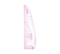 sourcing map Styling Sewing French Curve Ruler, 44x10cm Dress Makers Ruler Clear Sewing Tailors Pattern Making Ruler for Fashion Design and Guides for Fabric
