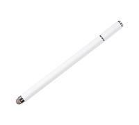 sourcing map Stylus Pens for All Capacitive Touch Screens 2 in 1 Fine Point Disc & Fiber Tips Aluminum Universal Sensitivity Pen, White