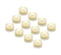 sourcing map Submersible Bright LED Tea Light, Warm White Waterproof Flameless Candles for Party Wedding Festivals Decor, Pack of 12