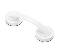 sourcing map Suction Cup Door Handle, 1Pcs - ABS Shower Door Handle, Adhesive Push Pull Armrest for Bathroom Sliding Glass Door Refrigerator (White, 194x65mm)