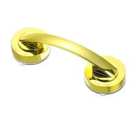 sourcing map Suction Cup Door Handle, 1Pcs - ABS Shower Door Handle, Adhesive Push Pull Armrest for Bathroom Sliding Glass Door Refrigerator (Gold, 194x65mm)