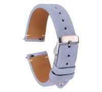 sourcing map Suede Leather Strap Watch Bands Quick Release 22mm Vintage Watch Straps Classic Watchband for Men Women Replacement, Purple