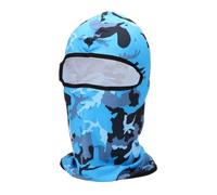 sourcing map Summer Balaclava Face Mask, Polyester Sun Protection Hood Face Cover Cooling Full Head Mask for Men Women Fishing Motorcycle Cycling, Camo Sapphire Blue