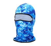 sourcing map Summer Balaclava Face Mask, Polyester Sun Protection Hood Face Cover Cooling Full Head Mask for Men Women Fishing Motorcycle Cycling, Camo Blue