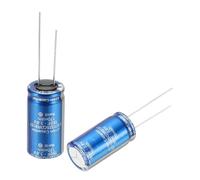 sourcing map Super Capacitor, 3.8V 150F L25mmxD13mm Electrochemical Capacitance, Aluminum Electrolytic Capacitors for On-Board Backup Energy Storage, Pack of 2