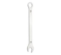 sourcing map Super Thin Combination Wrench 10mm Metric 12-Point Box and Open End Stainless Steel Double Ended Spanner Tool for Automotive Pipe Furniture Machinery DIY Repair, Silver