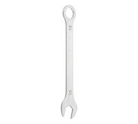 sourcing map Super Thin Combination Wrench 15mm Metric 12-Point Box and Open End Stainless Steel Double Ended Spanner Tool for Automotive Pipe Furniture Machinery DIY Repair, Silver