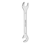 sourcing map Super-Thin Open End Wrench 8mm Metric Double Open-End Wrench 30Cr13 Stainless Steel Quenching Polish Spanner with 15°and 75° Angled for Auto Repairs Home Projects