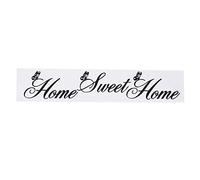 sourcing map Sweet Home Quote Sticker Removable PVC Wall Sticker DIY Art Decals for Home Bedroom Office Decoration