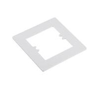 sourcing map Switch Surround Plate Wall Panel Decoration Single Gang Acrylic White 110mm x 110mm for Home Office