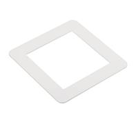 sourcing map Switch Surround Plate Wall Panel Decoration Single Gang Acrylic White 126mm x 126mm for Home Office