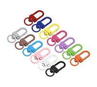 sourcing map Swivel Clasps Snap Hook, 33x13mm Colorful Lobster Claw Clasp for Keys Organization, DIY Crafting, 3Set of 13 Colors