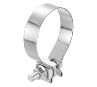 sourcing map T-Bolt Hose Clamp 73-75mm Stainless Steel Joint Bolt Exhaust Clamp Band Width 22mm for Pipes Mufflers Hose Water Pipe, Silver