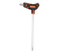 sourcing map T-Handle Ball End Hex Key Wrench 10mm Metric S2 Steel Long Arm T-Key Inner Hexagon Spanner Repairing Tool for Home Auto Maintenance Bike Motorcycle Repair