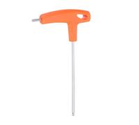 sourcing map T-Handle Ball End Hex Key Wrench 4mm Metric CR-V T-Key Inner Hexagon Wrenches Spanner Repair Tool for Automotive Household Maintenance, Orange