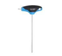 sourcing map T-Handle Ball End Hex Key Wrench 4mm Metric S2 Steel T-Key Inner Hexagon Wrenches Spanner Repair Tool for Automotive Household Maintenance, Blue Black
