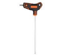 sourcing map T-Handle Ball End Hex Key Wrench 5mm Metric S2 Steel Long Arm T-Key Inner Hexagon Spanner Repairing Tool for Home Auto Maintenance Bike Motorcycle Repair