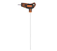 sourcing map T-Handle Flat End Hex Key Wrench 2.5mm Metric S2 Steel Extra Long Arm T-Key Inner Hexagon Spanner Repairing Tool for Home Auto Maintenance Bike Motorcycle Repair