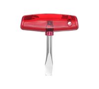 sourcing map T Handle Flat Head Screwdriver 10mm Easy to Use Ergonomic Handle Flat Head Slotted Screwdriver with ABS Handle for Film Sets, Red