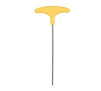 sourcing map T-Handle Hex Key Wrench 2.5mm Metric S2 Steel Extra Long Arm Yellow T-Key Flat End Inner Hexagon Spanner Repairing Tool for Home Auto Maintenance Bike Motorcycle Repair