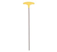 sourcing map T-Handle Hex Key Wrench 5mm Metric S2 Steel Extra Long Arm Yellow T-Key Flat End Inner Hexagon Spanner Repairing Tool for Home Auto Maintenance Bike Motorcycle Repair