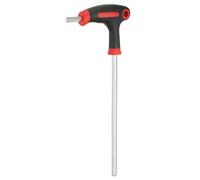 sourcing map T-Handle Hex Key Wrench 6mm Metric 213mm Length Long Arm Cr-V T-Key Inner Hexagon Wrenches Spanner Repair Tools for Automotive Household Maintenance, Red Black