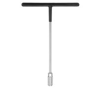 sourcing map T-Handle Socket Wrench 11mm Metric High Carbon Steel 6-Point Hex Hexagon T-Shape Spanner with Non-Slip Handle for Motorcycle Vehicle Car Bicycle Repair