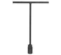 sourcing map T-Handle Wrench Socket 19mm Metric High Carbon Steel 6-Point Spanner Socket with Long Reach for Motorcycle Bicycle Car Repair, Gray-Black