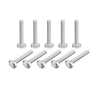 sourcing map T-Slot Bolts, 10pcs M5x35mm T Slot Drop-in Stud Sliding Bolts 304 Stainless Steel T Shape Screws for T Track