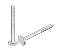 sourcing map T-Slot Bolts, 2pcs M10x100mm T Slot Drop-in Stud Sliding Bolts 304 Stainless Steel T Shape Screws for T Track