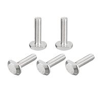 sourcing map T-Slot Bolts, 5pcs M10x40mm T Slot Drop-in Stud Sliding Bolts 304 Stainless Steel T Shape Screws for T Track