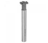 sourcing map T-Slot Milling Cutters, 3mm Depth 20mm Cutting Dia 12mm Shank Tungsten Carbide Tip 6 Flutes T Slot End Mill for Stainless Steel Copper Aluminum
