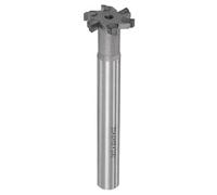 sourcing map T-Slot Milling Cutters, 4mm Depth 25mm Cutting Dia 12mm Shank Tungsten Carbide Tip 6 Flutes T Slot End Mill for Stainless Steel Copper Aluminum