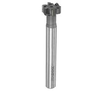 sourcing map T-Slot Milling Cutters, 8mm Depth 20mm Cutting Dia 12mm Shank Tungsten Carbide Tip 6 Flutes T Slot End Mill for Stainless Steel Copper Aluminum
