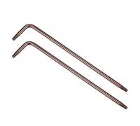 sourcing map T10 Tamper Proof Torx Star Key Bit Wrench, L-Shape 3.66-inch Long Arm, S2 Steel 2 Pcs