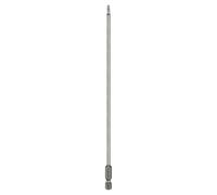 sourcing map T10 Torx Head Screwdriver Bit 1/4" Hex Shank 8" (200mm) Long Magnetic No Hole Tip Tamper Proof 6 Point Star Screw Driver Drill Bits S2 Steel Industrial Power Screwdrivers