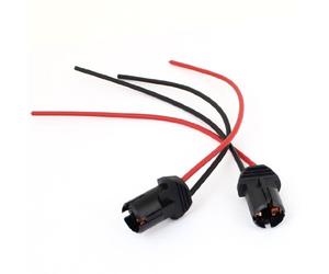sourcing map T10 W5W Auto Light Bulb Socket Lamp Holder Connector Extension x 2