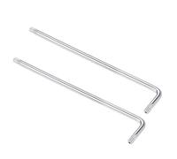 sourcing map T20 Anti Tamper Proof Torx Star Key Bit Wrench, L-Shape 4.5-inch Long Arm, CR-V Steel 2 Pcs
