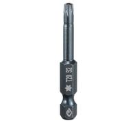 sourcing map T20 Torx Screwdriver Bit 1/4" Hex Shank 2" Long S2 Steel Magnetic 6 Point Screw Driver Bits Industrial Grade Tamper Proof Star Drill Bits with Hole Torx Head
