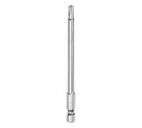 sourcing map T25 Security Torx Bit 1/4" Hex Shank 4" Long S2 Steel Magnetic Tamper Resistant Star Bits Screwdriver Torx Head with Hole for Driver Drill Bits Remove Fastening Screws