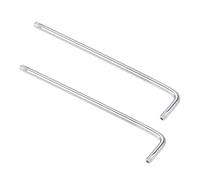 sourcing map T30 Anti Tamper Proof Torx Star Key Bit Wrench, L-Shape 6.3-inch Long Arm, CR-V Steel 2 Pcs